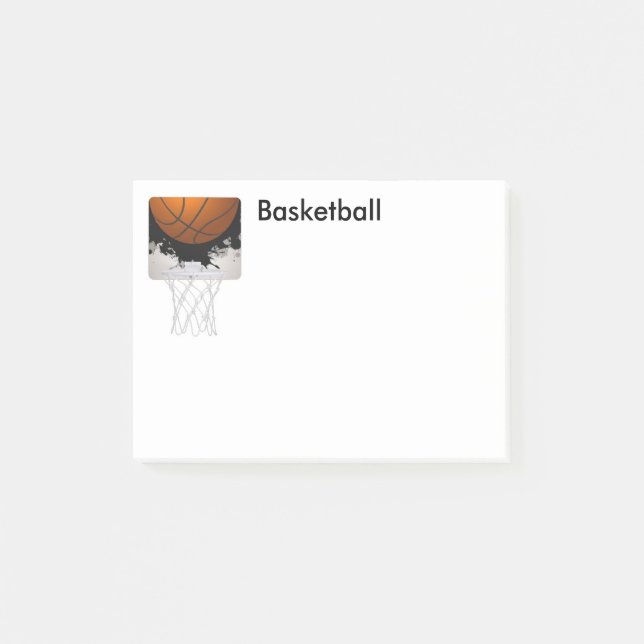 Post-it® Courrier--Note-Basket-ball (Devant)