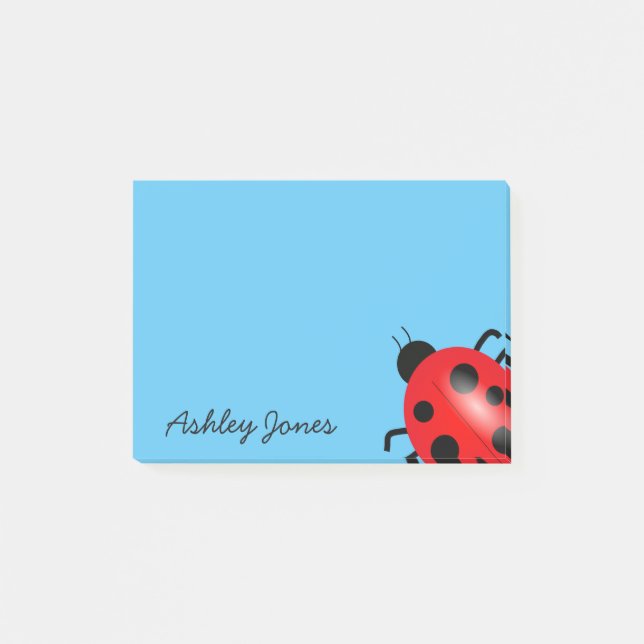 Post-it® Courrier--Note-Coccinelle (Devant)