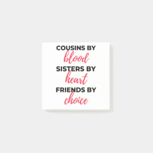 Post-it® Cousins By Blood Sisters By Heart 2