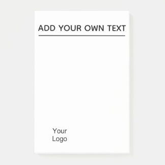 Post-it® Coutume. Ajoutez le logo