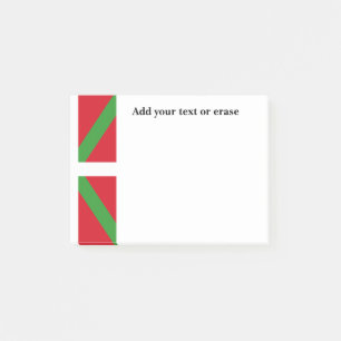 Post-it® Coutume, drapeau national Ikurriña de pays Basque