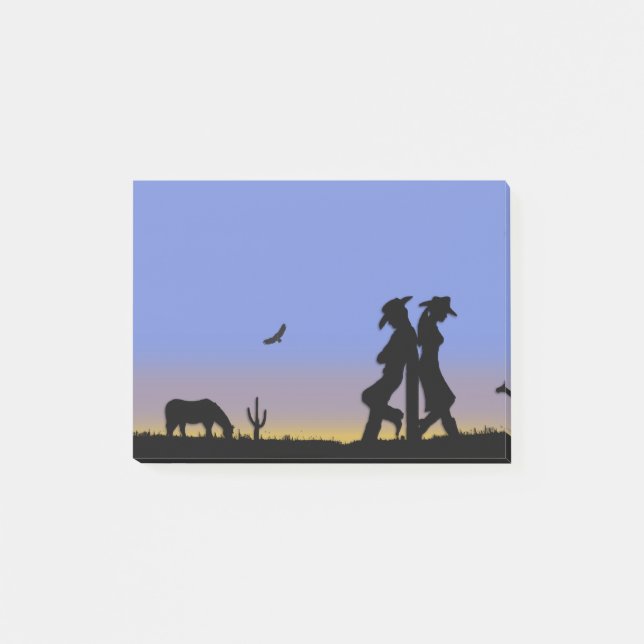 Post-it® Cowboy occidental (Devant)