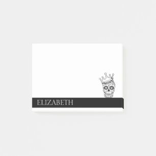 Post-it® Crâne de sucre mexicain mignon personnalisé Hallow