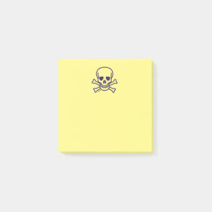 Post-it® Crâne n Bones jaune 3x3