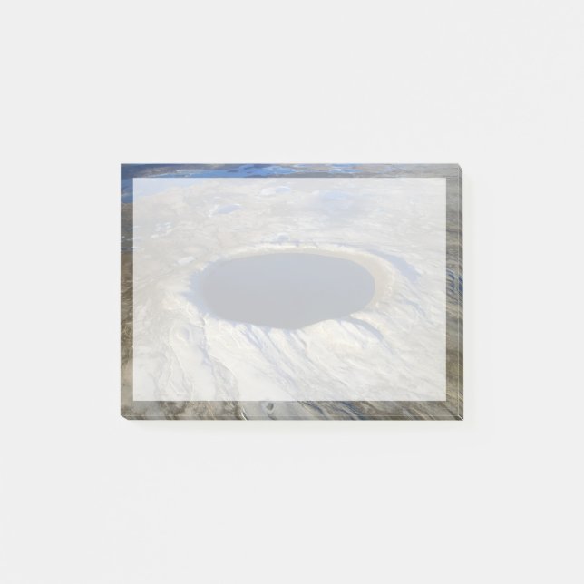 Post-it® Cratère aérienne Pingualuit, Québec, Canada. (Devant)