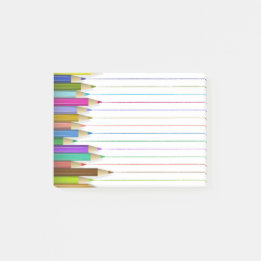 Post-it® Crayon d'art coloré Post It Retour à l'école perso