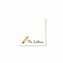 Crayon Mignon Personnalisé Professeur Retour à l'é