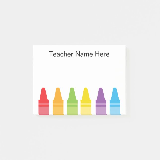 Post-it® Crayon personnalisé de professeur (Devant)
