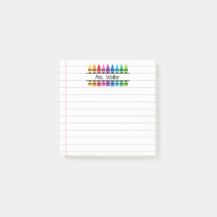 Post-it® Crayon Personnalisé pour Remerciement de Professeu