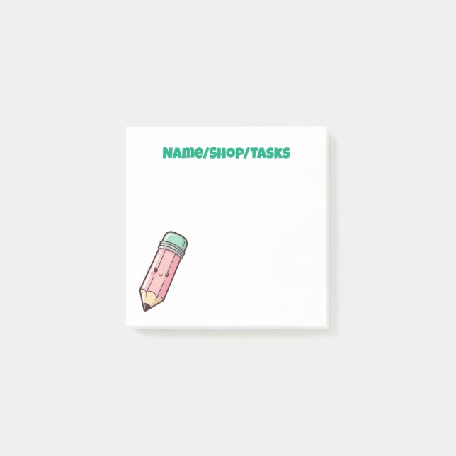 Post-it® Crayon Rose Mignon (Devant)