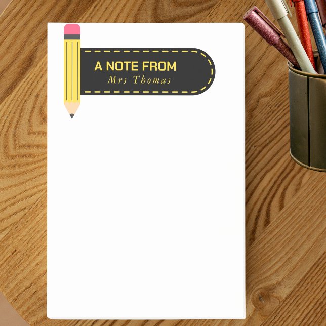 Post-it® Crayon une note de l'enseignant  (Créateur téléchargé)