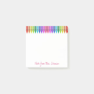 Post-it® Crayons arc-en-ciel colorés Personnaliser les note