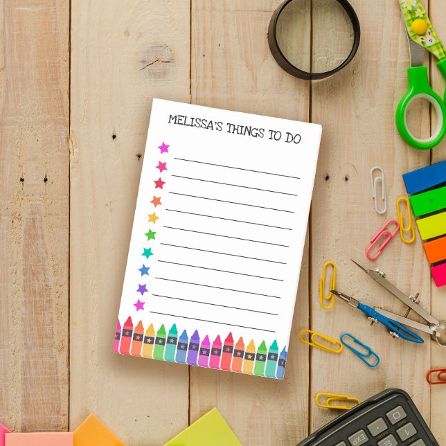 Post-it® Crayons Colorés & Étoiles Que Faire (Créateur téléchargé)