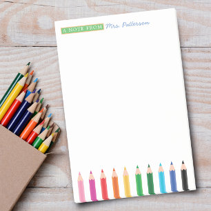 Post-it® Crayons de couleur personnalisés pour enseignants