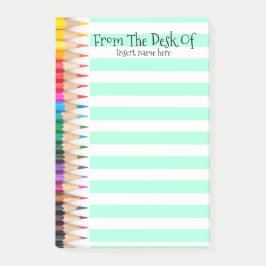 Post-it® Crayons rayés par professeurs pour faire le nom de