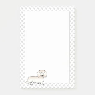 Post-it® Cream Long Cheveux Dachshund mignonette Cartoon Ch