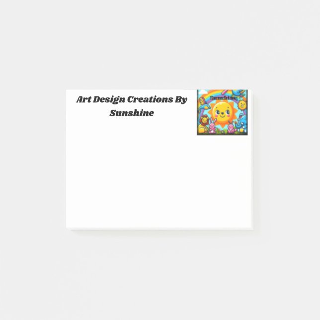 Post-it® Création Art Design Par Sunshine (Devant)