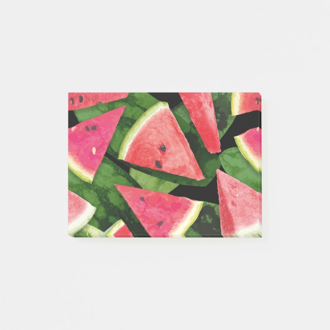 Post-it® Création de Motif de pastèque 5 (Devant)