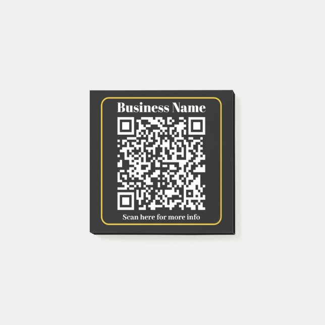 Post-it® Créer un code QR d'entreprise instantanément scann (Devant)