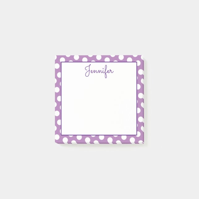 Post-it® Créez vos propres Pois blancs personnalisés (Devant)