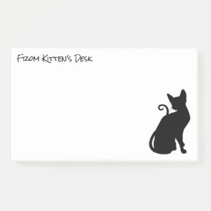 Post-it® Créez votre propre chat noir Silhouette