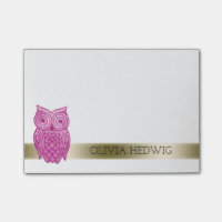 Créez votre propre hibou rose | mignon nommé