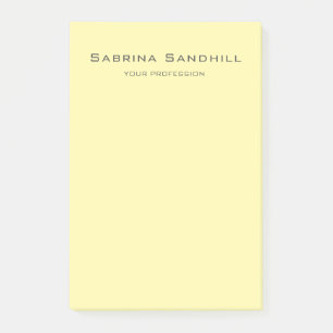 Post-it® Crème Élégante Plaque Simple Minimaliste