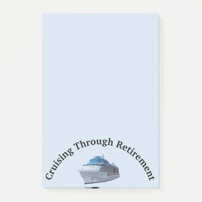 Post-it® Croisière à travers le cadeau personnalisé de retr (Devant)
