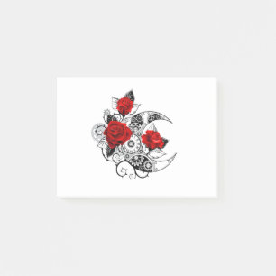 Post-it® Croissant mécanique avec roses rouges