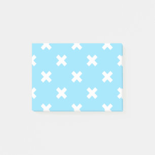 Post-it® Croix blanche sur le bleu bébé