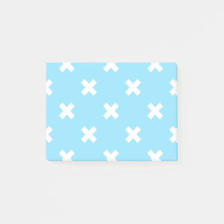 Post-it® Croix blanche sur le bleu bébé