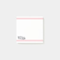 croquis au crayon de vieux camion de pompiers dess