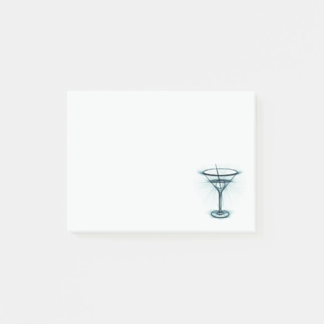 Post-it® Croquis en verre Martini (Devant)