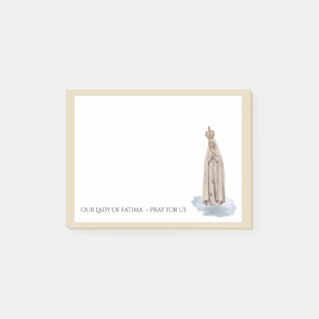 Post-it® Cru religieux béni de Vierge Marie Fatima (Devant)