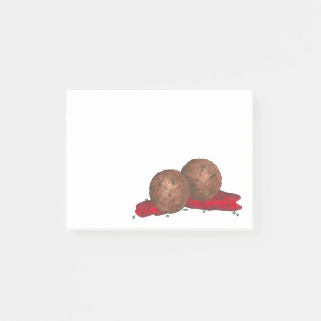 Post-it® Cuisine alimentaire italienne Boules de viande Mar (Devant)