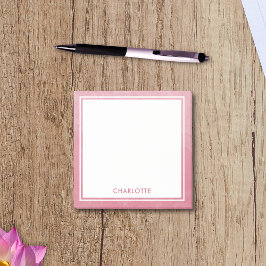 Post-it® Cuisine Feminine Moderne Aquarelle Laver rose pâle