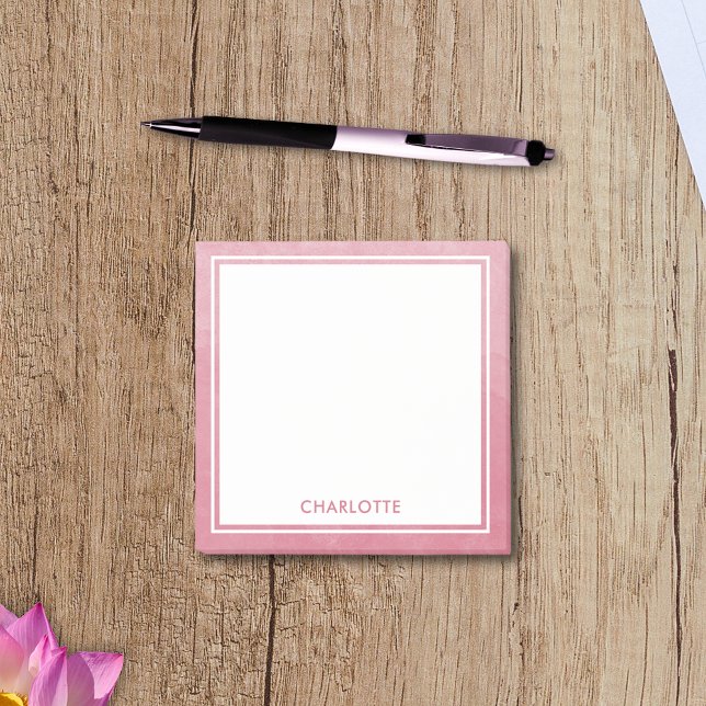 Post-it® Cuisine Feminine Moderne Aquarelle Laver rose pâle (Créateur téléchargé)