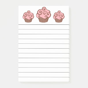 Post-it® Cupcake Kitchen Liste d'achats Post It Notes Cadea