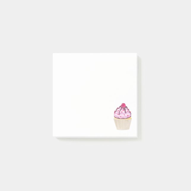 Post-it® Cupcake sucré avec framboise sur le dessus (Devant)