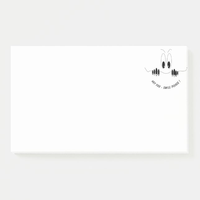 Post-it® Curiosity Eyes Smile Funny Sticky Notes (Devant)