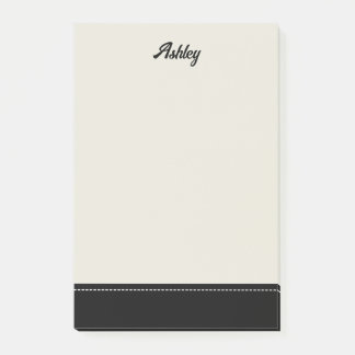 Post-it® Custom black beige personalized preppy stylish