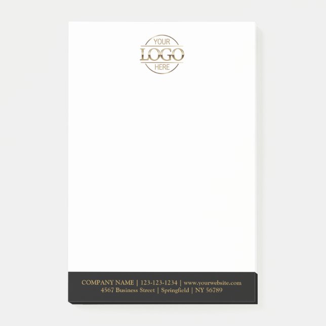 Post-it® Custom Business Logo Elegant Simple Professional  (Devant)