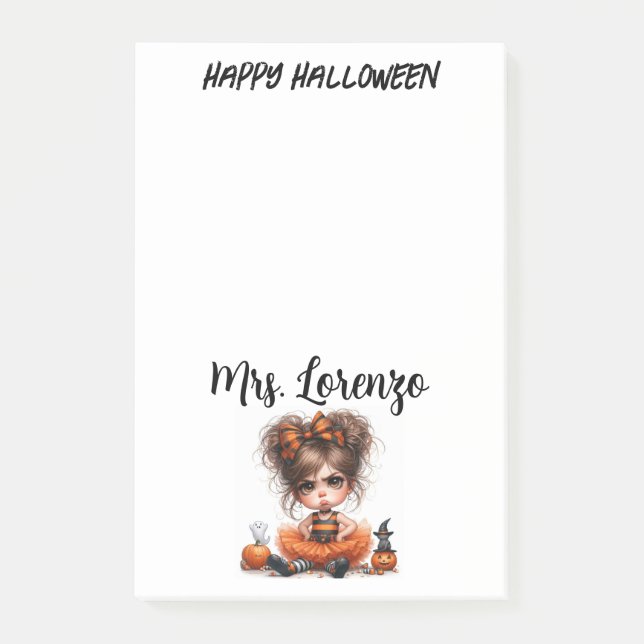Post-it® Custom Pumpkin Parade — A Whimsical Halloween (Devant)