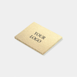 Post-it® Custom Simple Clean Gold Business Votre logo ici