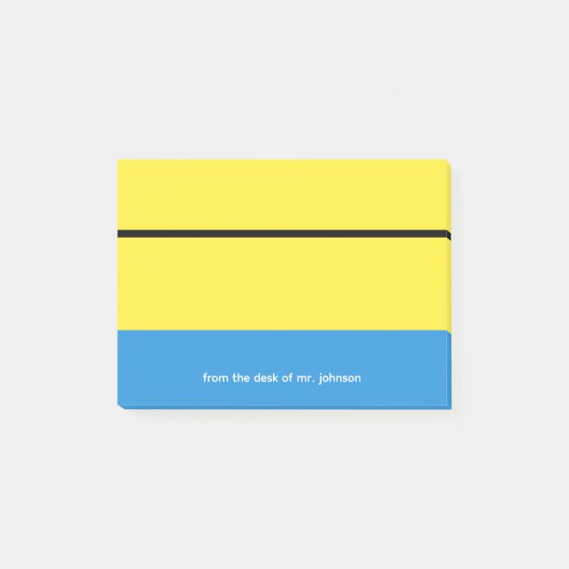 Post-it® Custom Teacher Notepad Gift Classroom Theme (Devant)