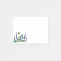 Cute Alaska Lupin Fleur sauvage Post It Notes