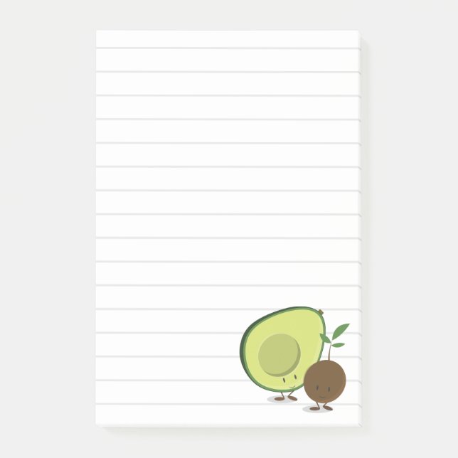Post-it® Cute Avocado Linked Food (Devant)