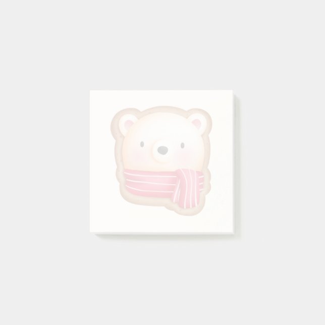 Post-it® Cute Bear Face (Devant)