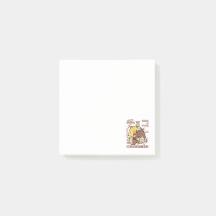 Post-it® Cute Chat Riding Chocolat Lait Carton Kawaii Art