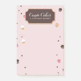 Post-it® Cute Cupcakes Boulangerie Motif rose